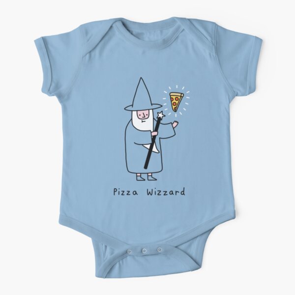 Pizza Wizzard Short Sleeve Baby One-Piece