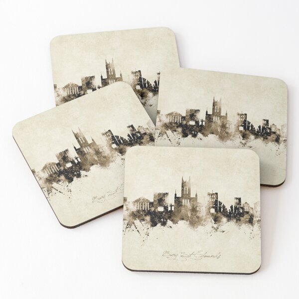 Item preview, Bury St Edmunds England Skyline designed and sold by ArtPrints.