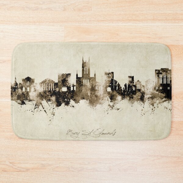 Item preview, Bury St Edmunds England Skyline designed and sold by ArtPrints.