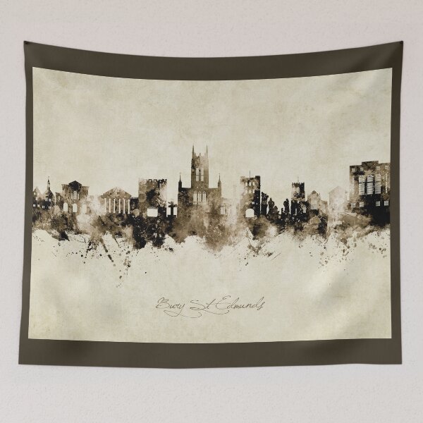 Item preview, Bury St Edmunds England Skyline designed and sold by ArtPrints.