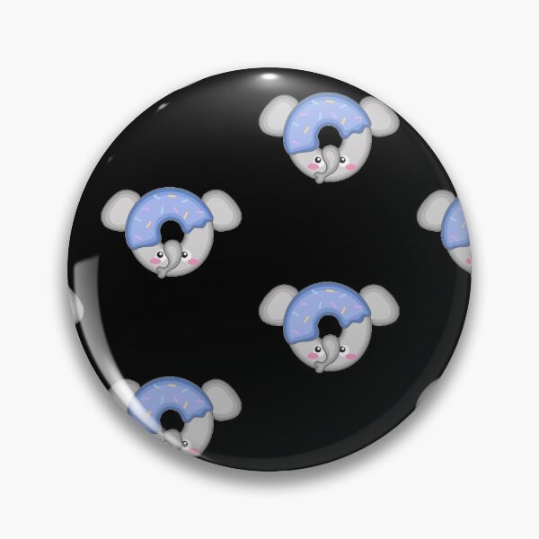 Artikelvorschau, Donut Elefant kawaii entworfen und verkauft von RayanDesigns.