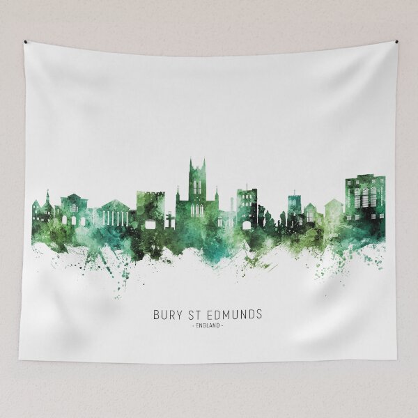 Item preview, Bury St Edmunds England Skyline designed and sold by ArtPrints.