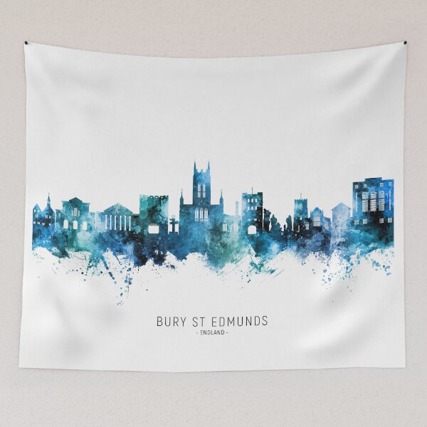 Item preview, Bury St Edmunds England Skyline designed and sold by ArtPrints.