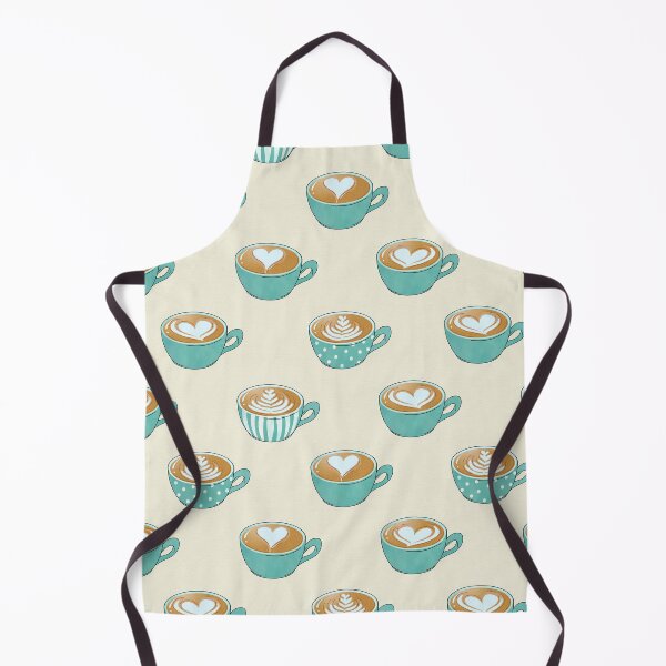 Item preview, Latte Art in Cute Blue Coffee Mugs designed and sold by tanyadraws.