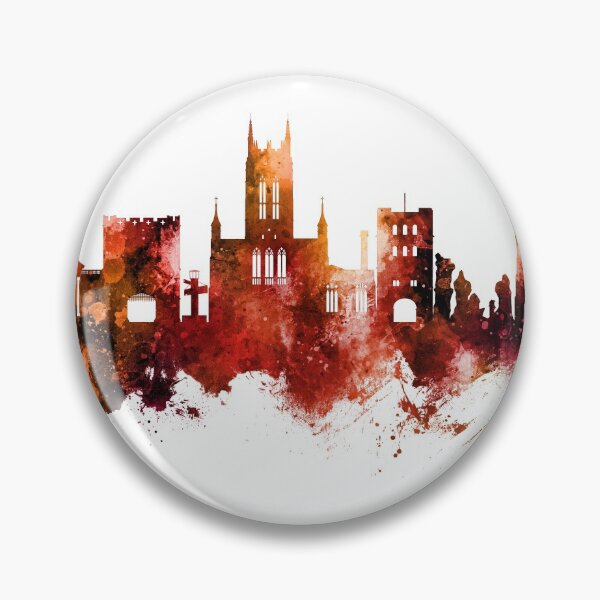 Item preview, Bury St Edmunds England Skyline designed and sold by ArtPrints.