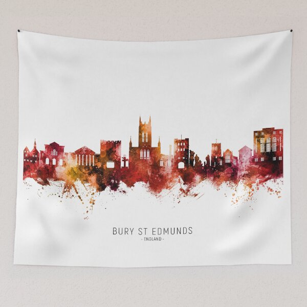 Item preview, Bury St Edmunds England Skyline designed and sold by ArtPrints.