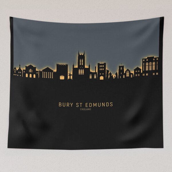 Item preview, Bury St Edmunds England Skyline designed and sold by ArtPrints.