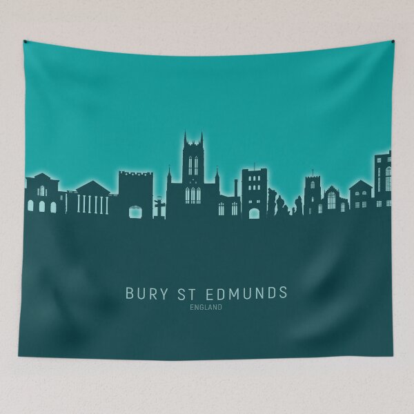 Item preview, Bury St Edmunds England Skyline designed and sold by ArtPrints.