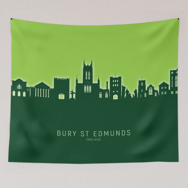 Item preview, Bury St Edmunds England Skyline designed and sold by ArtPrints.
