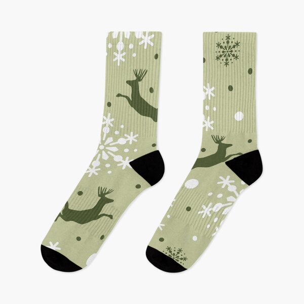 Item preview, Snow Flakes With Reindeer Christmas Pattern designed and sold by HolidayOceans.