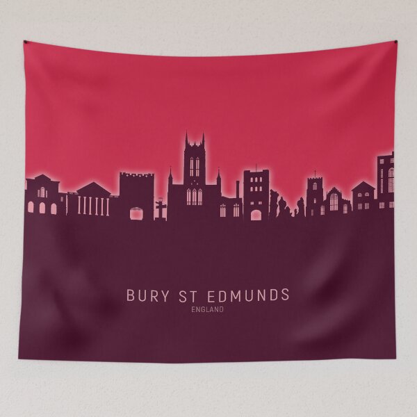 Item preview, Bury St Edmunds England Skyline designed and sold by ArtPrints.