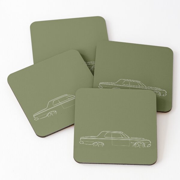 Item preview, 1964 Plymouth Savoy - profile stencil, white designed and sold by mal-photography.
