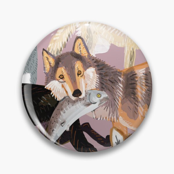 Item preview, Wolf pattern in lillac pink designed and sold by belettelepink.