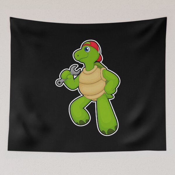 Item preview, Turtle as Mechanic with Wrench & Cap designed and sold by Snabdesign84.