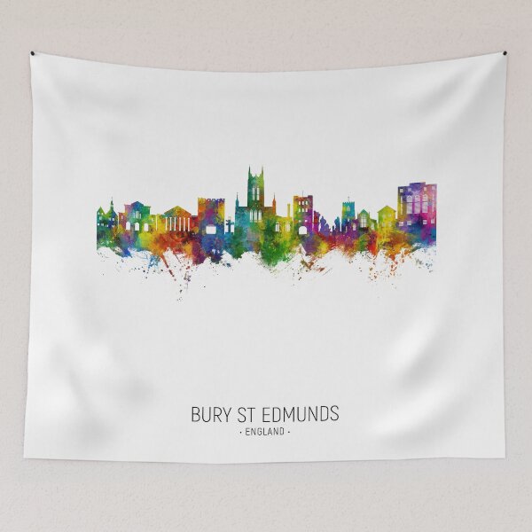 Item preview, Bury St Edmunds England Skyline designed and sold by ArtPrints.