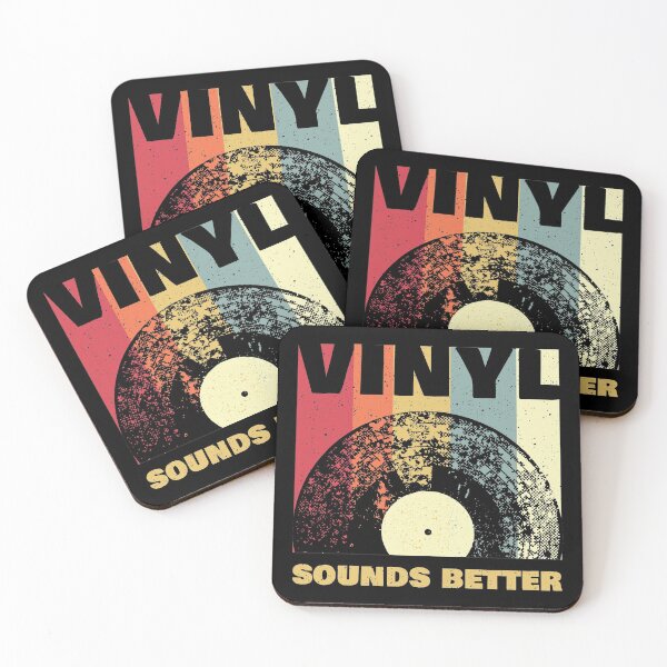Item preview, Vintage Vinyl sounds better retro grunge art designed and sold by Ovnil.