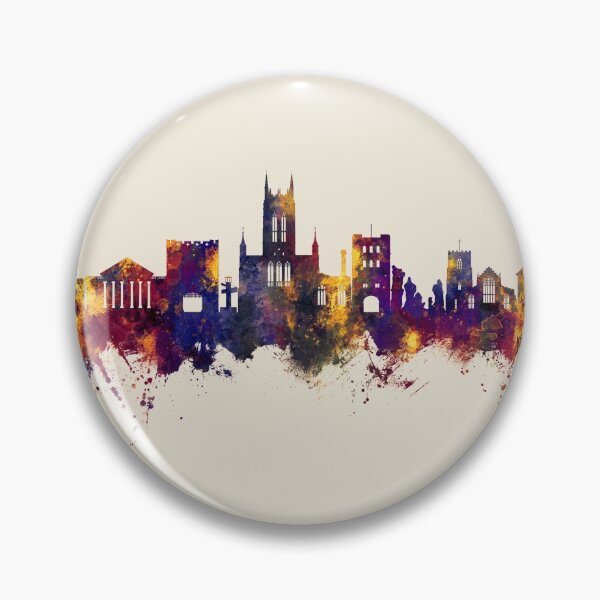 Item preview, Bury St Edmunds England Skyline designed and sold by ArtPrints.