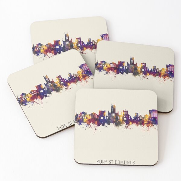 Item preview, Bury St Edmunds England Skyline designed and sold by ArtPrints.