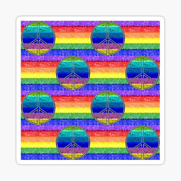 Item preview, Peace and Rippled Rainbows designed and sold by IdeaJones.