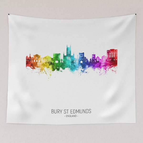 Item preview, Bury St Edmunds England Skyline designed and sold by ArtPrints.
