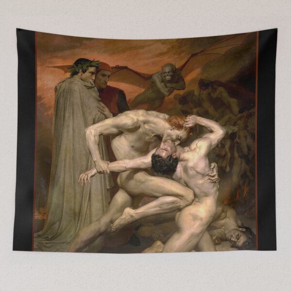 Item preview, Dante and Virgil in Hell by Bouguereau designed and sold by academic-art.