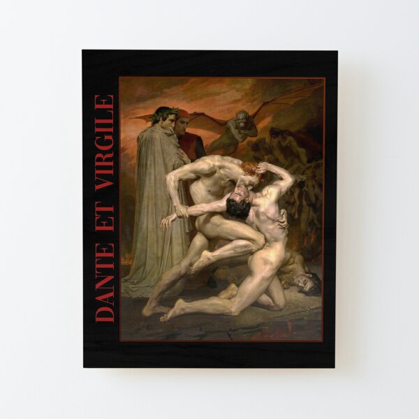 Dante e Virgílio no Inferno (1850) - William-Adolphe Bouguereau - Arte 365