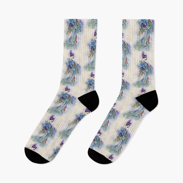 Item preview, Beautiful Geisha / Vintage Watercolor Hokusai japanese art style from Edo period designed and sold by Naumovski.