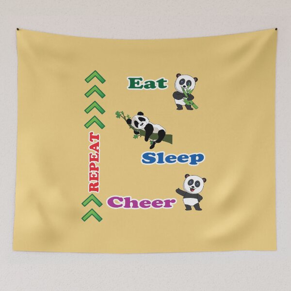 Item preview, Eat Sleep Cheer Repeat designed and sold by omegaplus.
