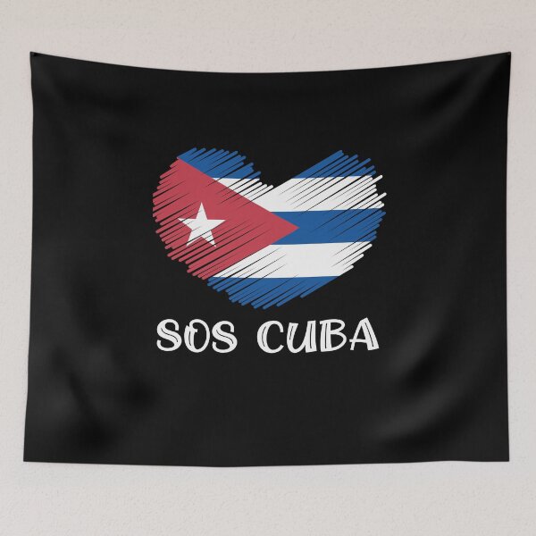 Artikelvorschau, SOS Kuba PATRIA Y VIDA y VIVA CUBA LIBRE Kubanische Revolution entworfen und verkauft von Linery Brand.