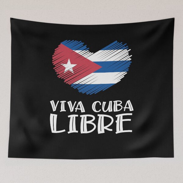 Artikelvorschau, SOS Kuba PATRIA Y VIDA y VIVA CUBA LIBRE Kubanische Revolution entworfen und verkauft von Linery Brand.