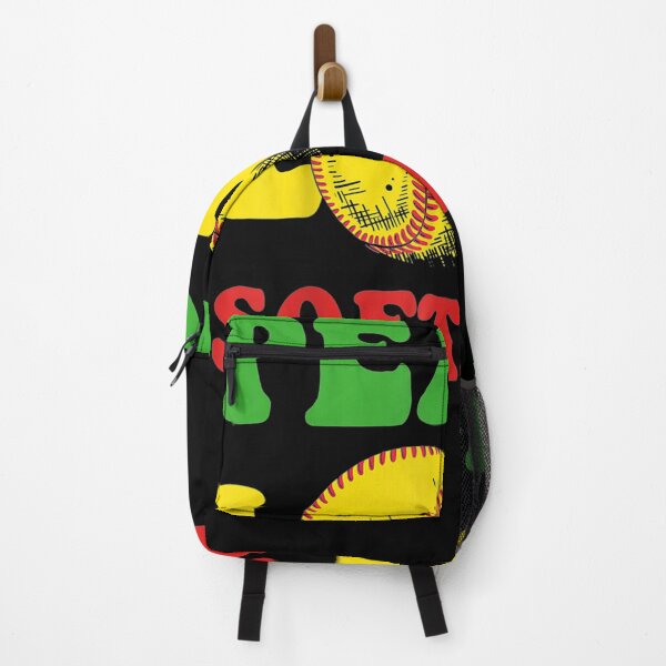 Item preview, American Sports Lover Hippie Peace Softball Player Softball designed and sold by tashiav.
