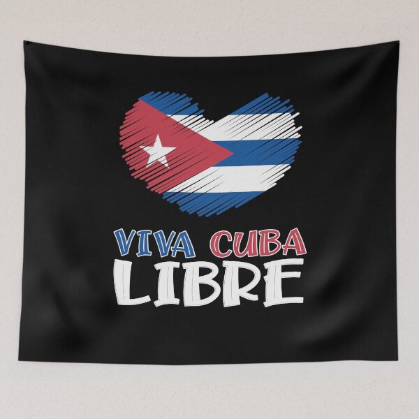 Artikelvorschau, SOS Kuba PATRIA Y VIDA y VIVA CUBA LIBRE Kubanische Revolution entworfen und verkauft von Linery Brand.