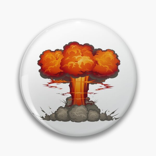 Item preview, explosion mushroom pop art designed and sold by KnitNknot.