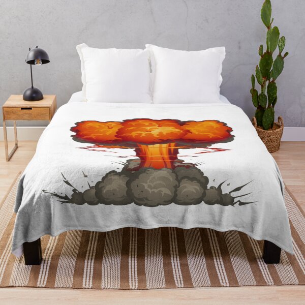Item preview, explosion mushroom pop art designed and sold by KnitNknot.