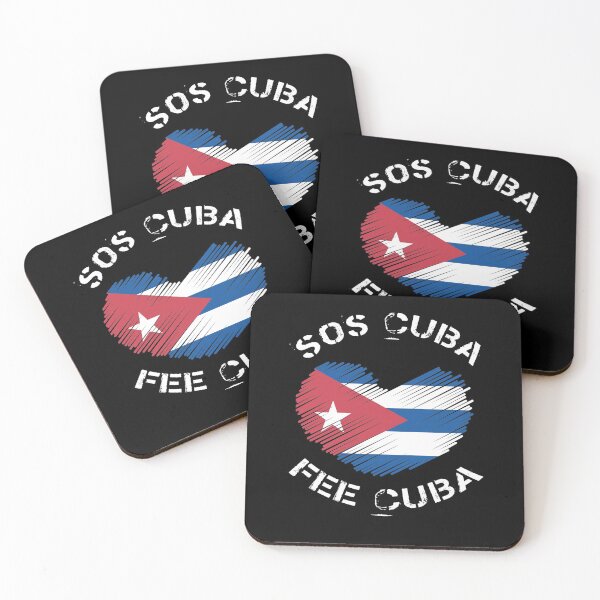 Item preview, SOS cuba Free cuba PATRIA Y VIDA y VIVA CUBA LIBRE Cuban Revolution designed and sold by Linery Brand.