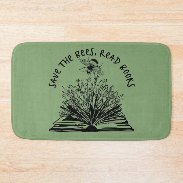 Item preview, Flowers Growing from Book-Save the Bees-Addicted to Reading designed and sold by DiensDesign.
