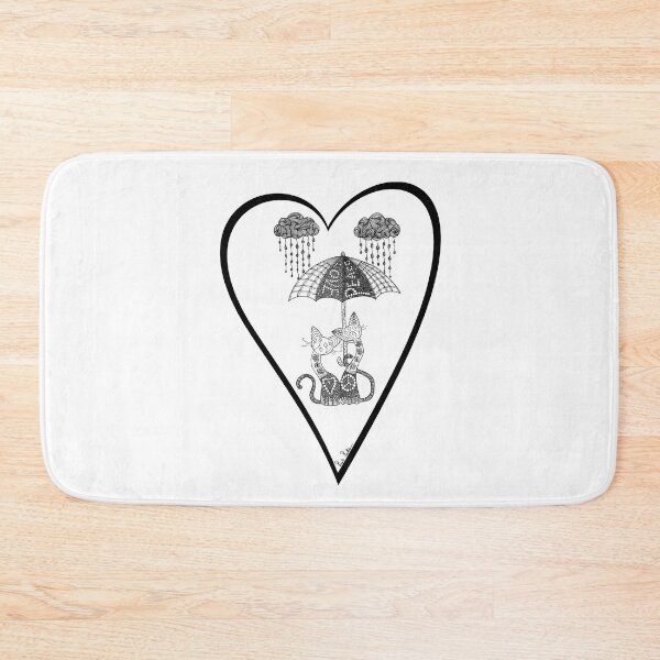 Artikelvorschau, Seattle Kitties unter Regenschirm Zendoodle entworfen und verkauft von PrettyCityKitty.