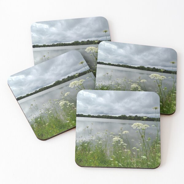 Item preview, Flowers by the Lake on a Stormy Day designed and sold by ElphCreations.