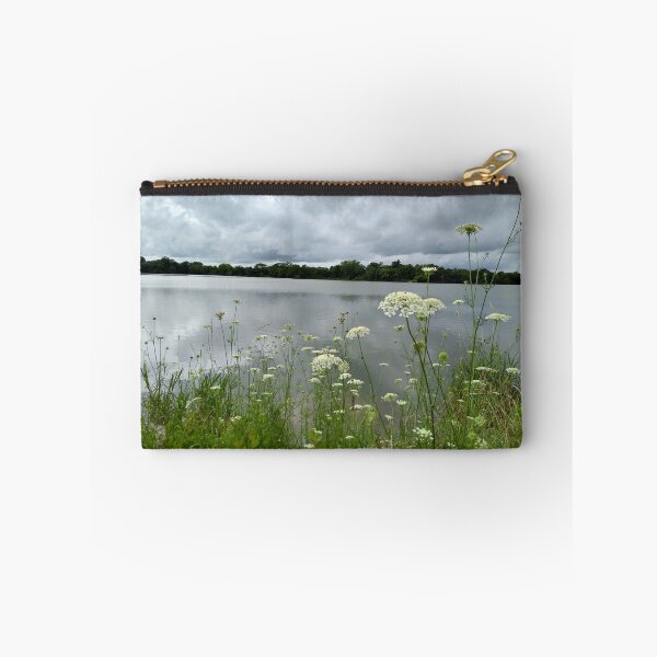 Item preview, Flowers by the Lake on a Stormy Day designed and sold by ElphCreations.