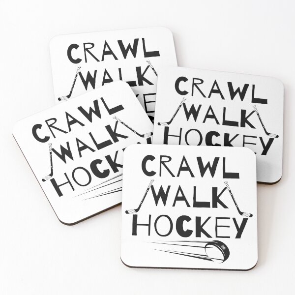 Item preview, Crawl Walk Hockey Cute Little Hockey Buddy designed and sold by CuteLovelyDesigns.