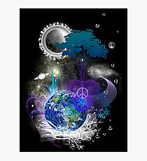 Cosmic geometric peace Photographic Print