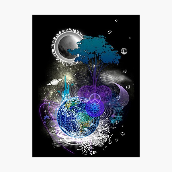 Item preview, Cosmic geometric peace designed and sold by Leah McNeir.