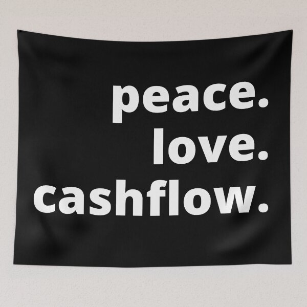 Item preview, peace love cashflow designed and sold by KingsManKind.