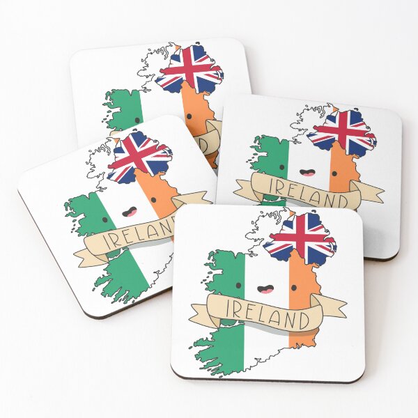 Item preview, Kawaii Ireland Flag Map designed and sold by SofiaSava01.
