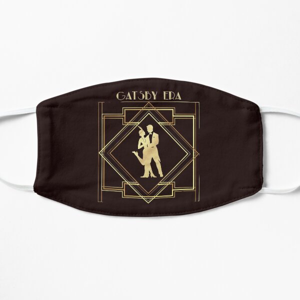  Golden Gatsby Era   Flat Mask