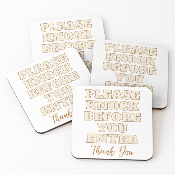 Item preview, Please Knock Before You Enter Door Sign designed and sold by IslandDrip.