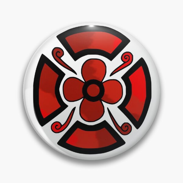 Item preview, Flower shield (red tie dye)  designed and sold by Encie-Designs.