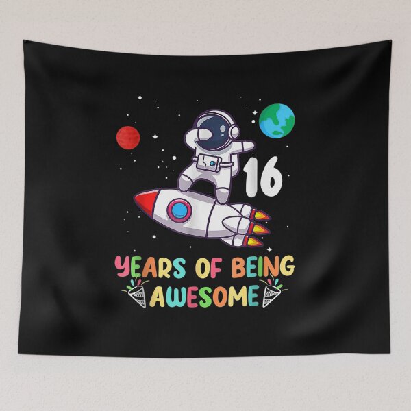 Item preview, Kids Nage 16th Birthday Astronauts Planets  designed and sold by tashiav.