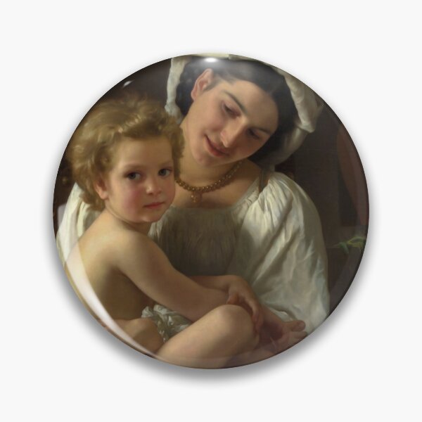 Item preview, Mother Gazing at her Child by Bouguereau designed and sold by academic-art.