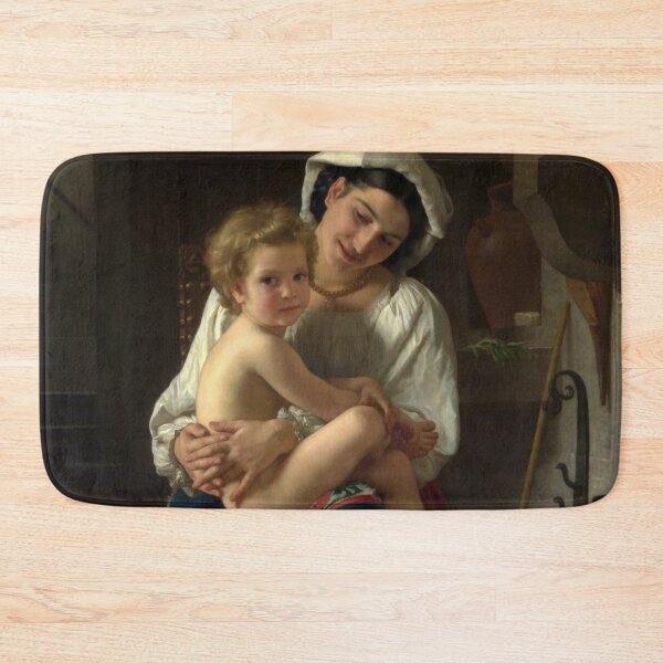 Item preview, Mother Gazing at her Child by Bouguereau designed and sold by academic-art.